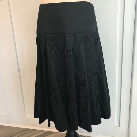 Laundry by Shelli Segal A-Line Skirt with Soutache - Picture 9 of 10